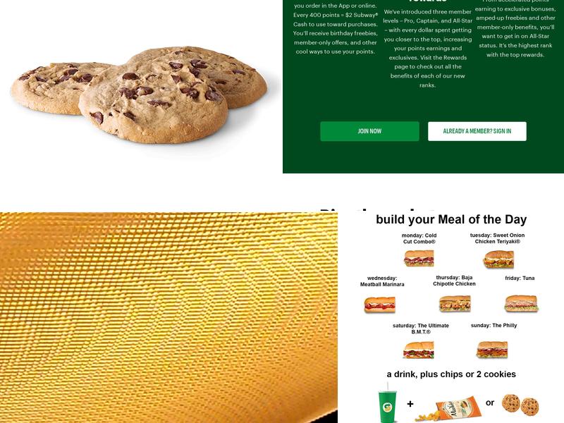 Subway Menu