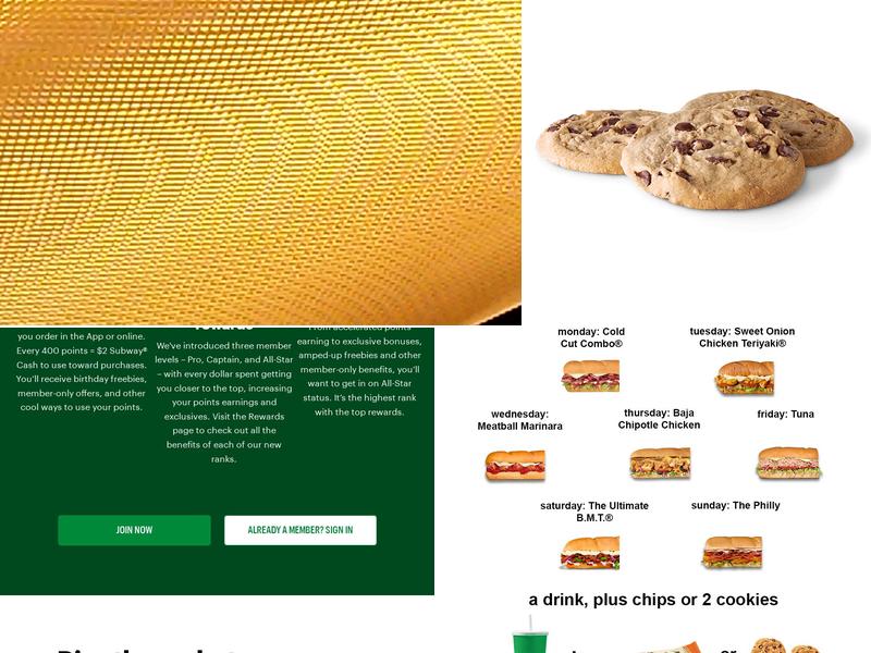 Subway Menu