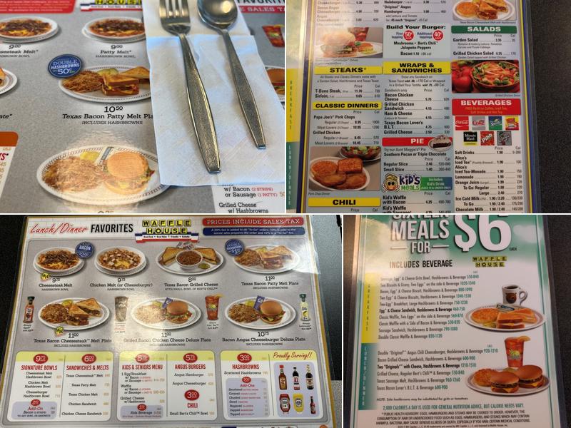 Waffle House Menu