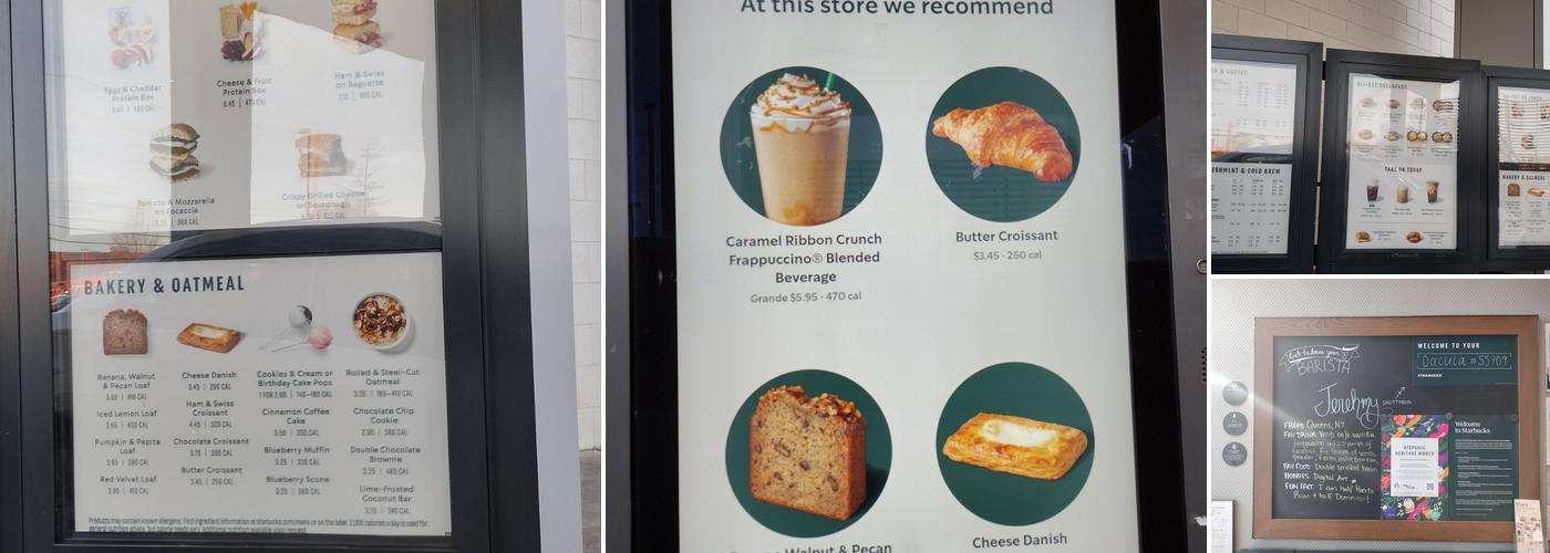 Starbucks Menu