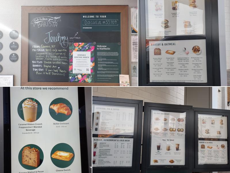 Starbucks Menu
