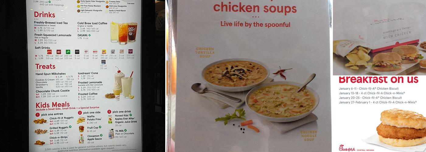 Chick-fil-A Menu