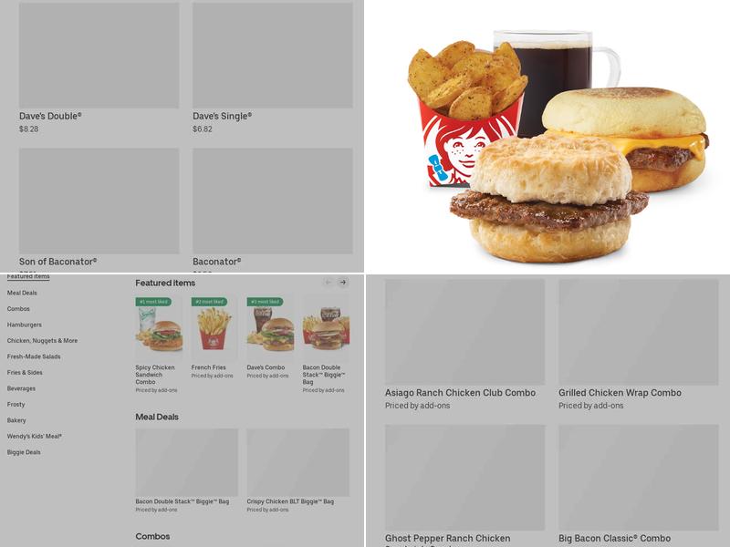 Wendy's Menu