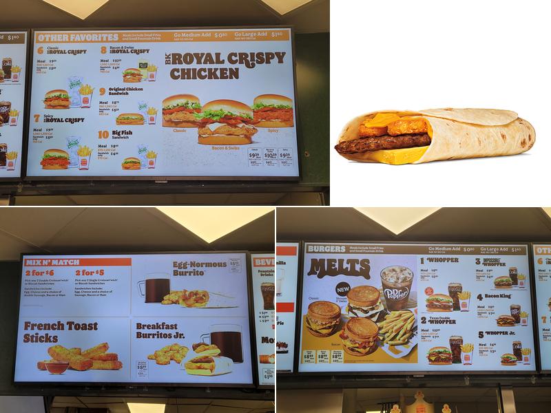 Burger King Menu