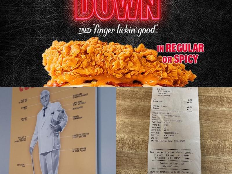KFC Menu