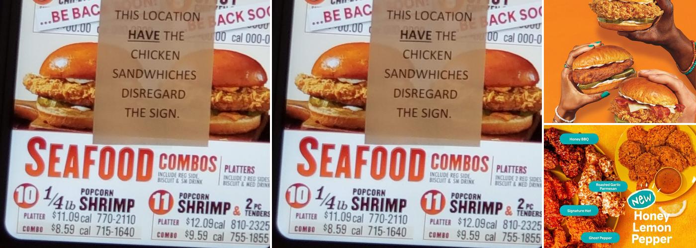 Popeyes Louisiana Kitchen Menu