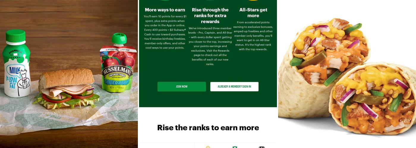 Subway Menu