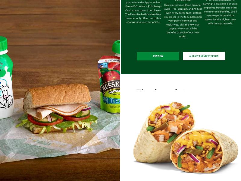 Subway Menu
