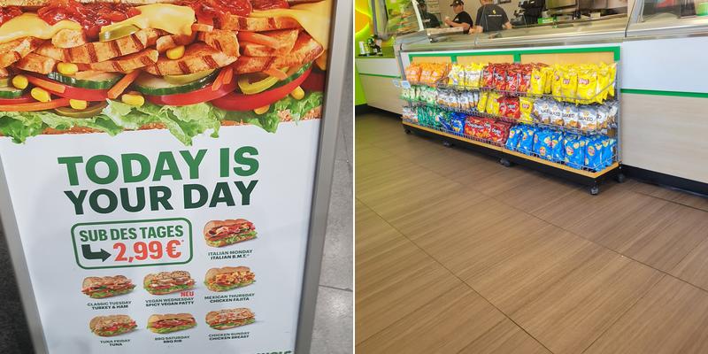 Subway Menu