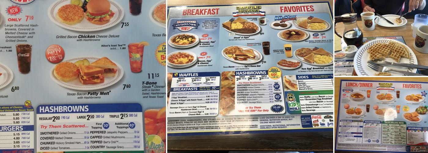 Waffle House Menu