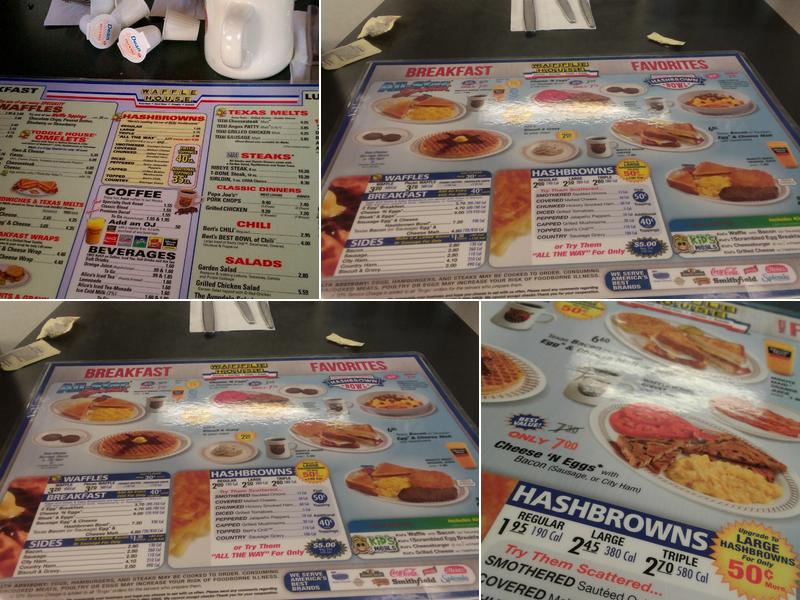 Waffle House Menu