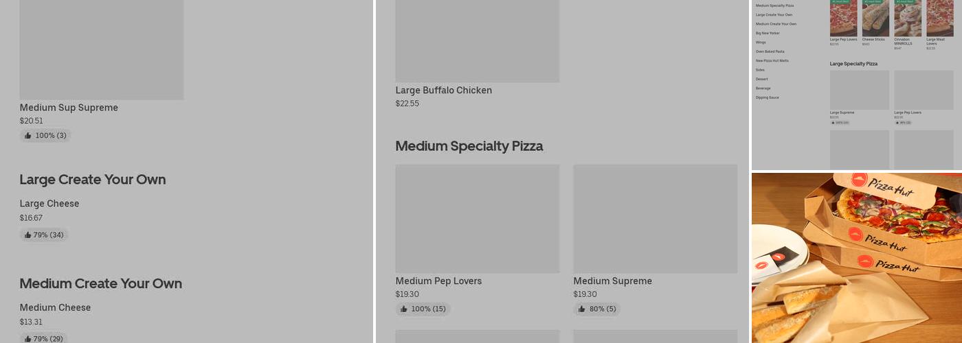Pizza Hut Menu