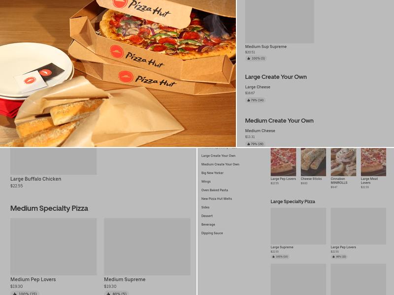 Pizza Hut Menu