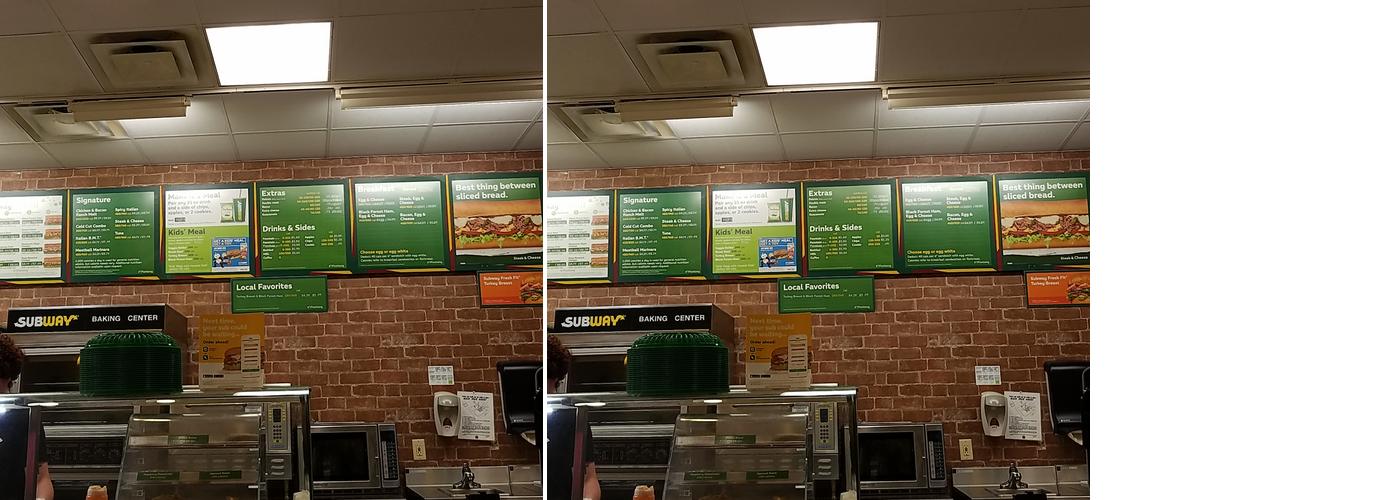 Subway Menu