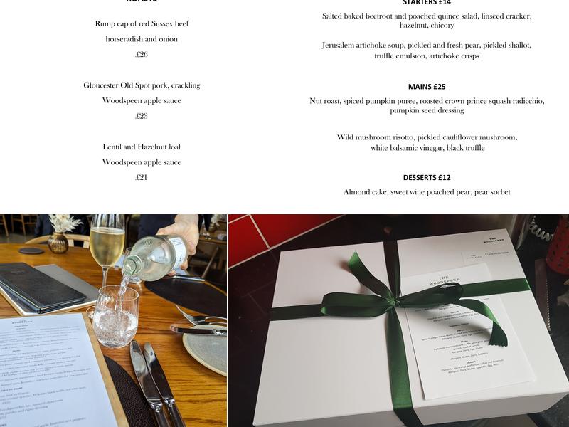 The Woodspeen Restaurant Menu