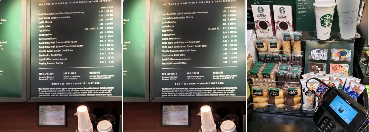 Starbucks Menu