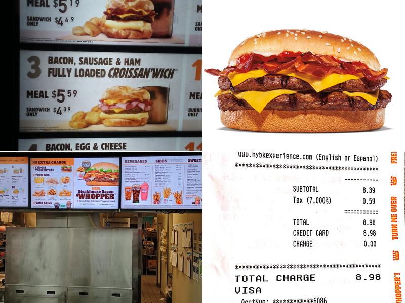 Burger King Menu