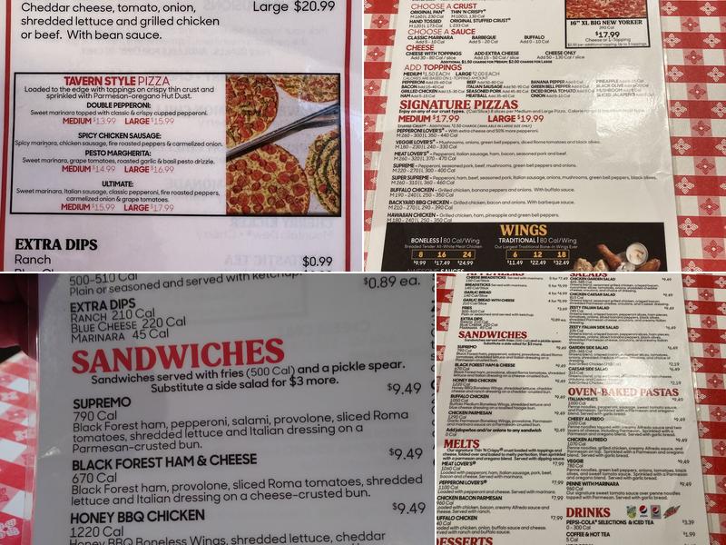 Pizza Hut Menu