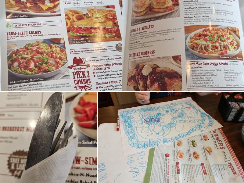 Bob Evans Menu