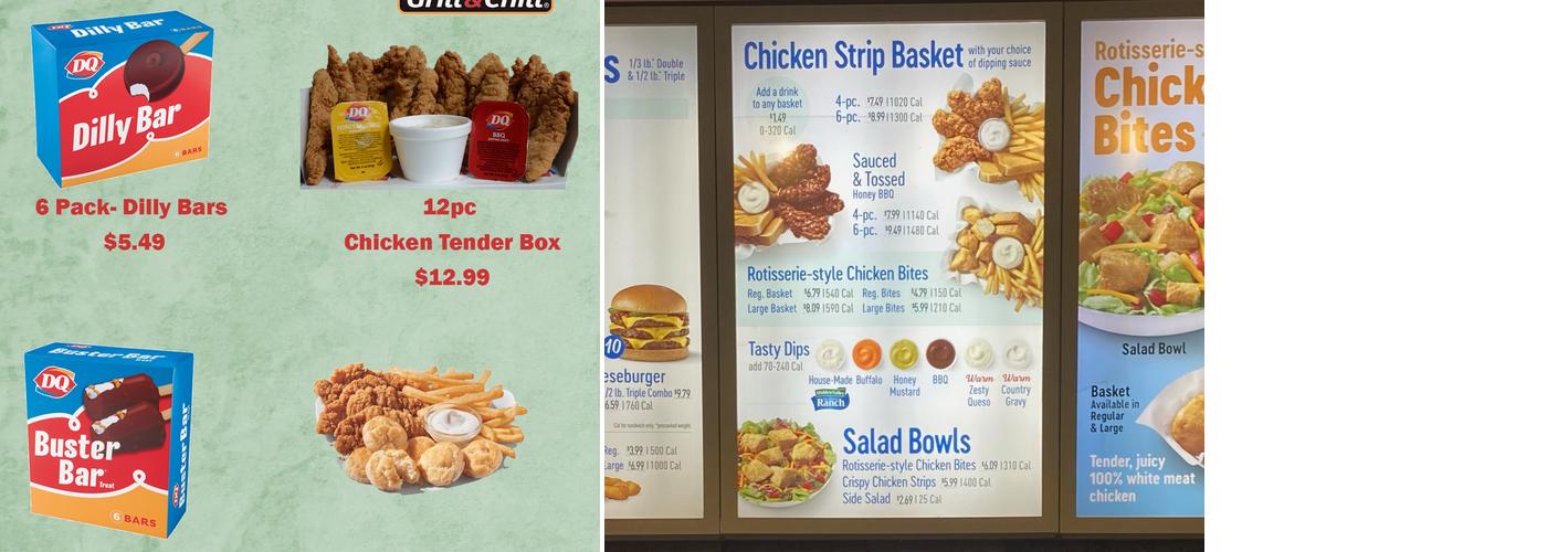 Dairy Queen Grill & Chill Menu