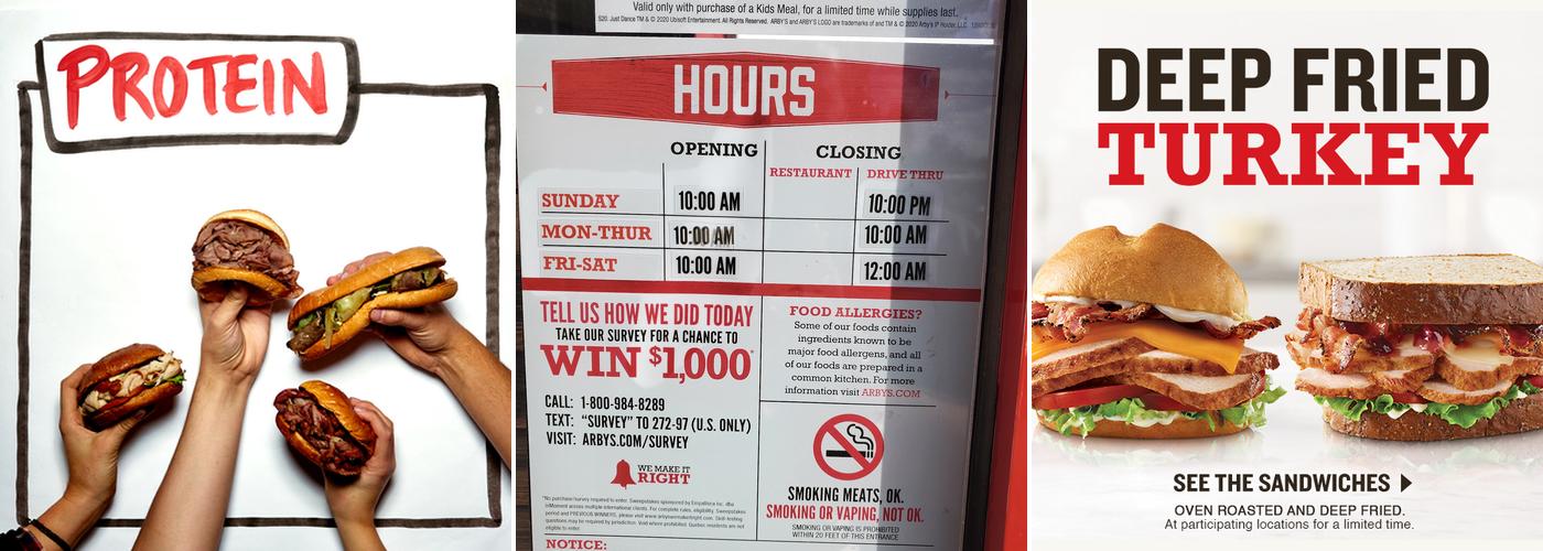 Arby's Menu