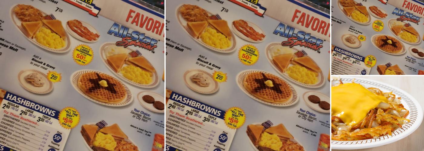 Waffle House Menu