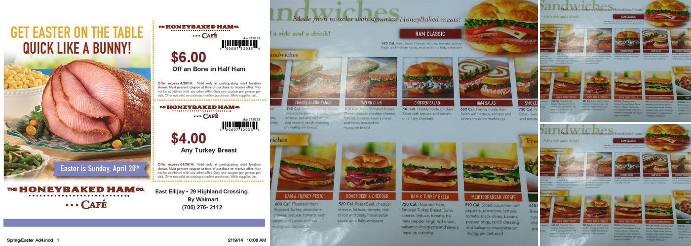 The Honey Baked Ham Company Menu