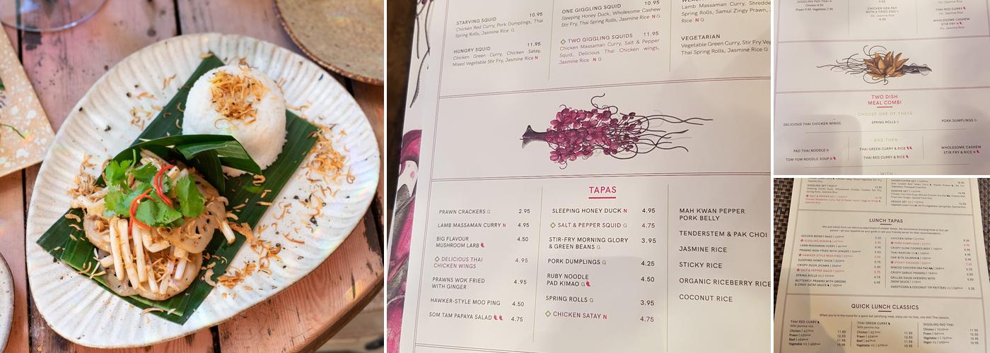 Giggling Squid - Wokingham Menu