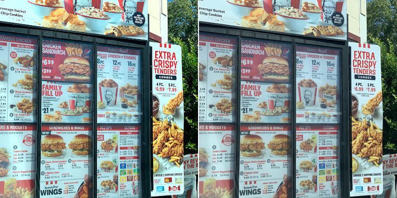 KFC Menu