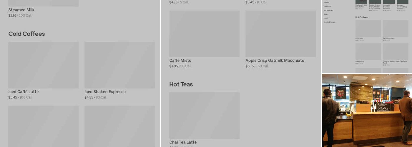 Starbucks Menu