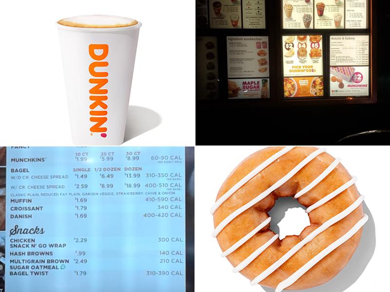 Dunkin' Menu