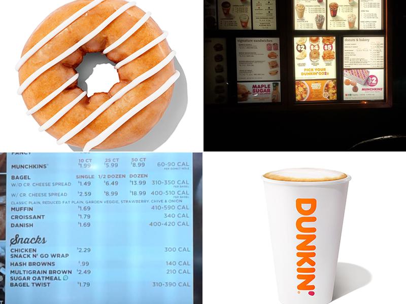 Dunkin' Menu