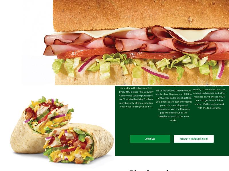 Subway Menu
