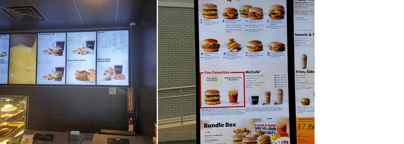 McDonald's Menu