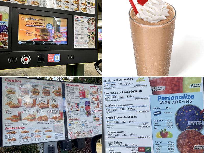Sonic Drive-In Menu