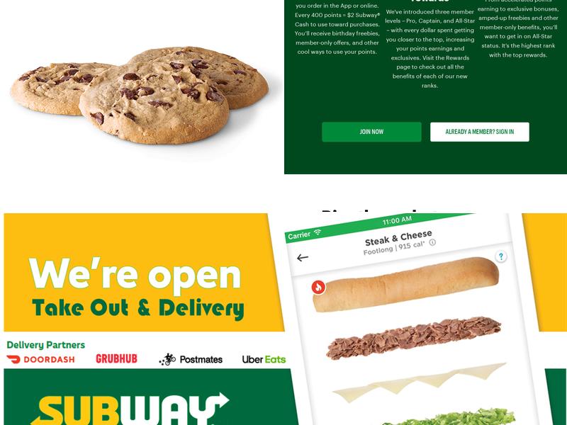 Subway Menu