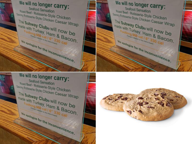 Subway Menu