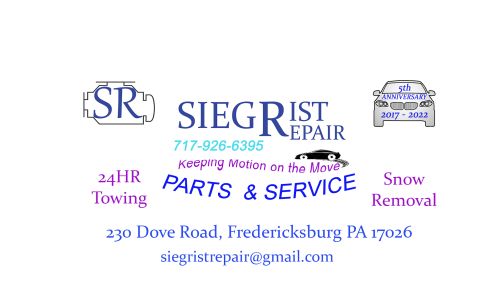 Siegrist Repair Fredericksburg