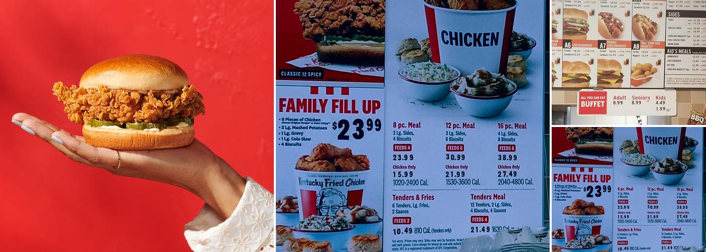 KFC Menu