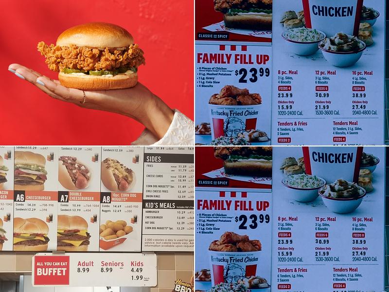 KFC Menu