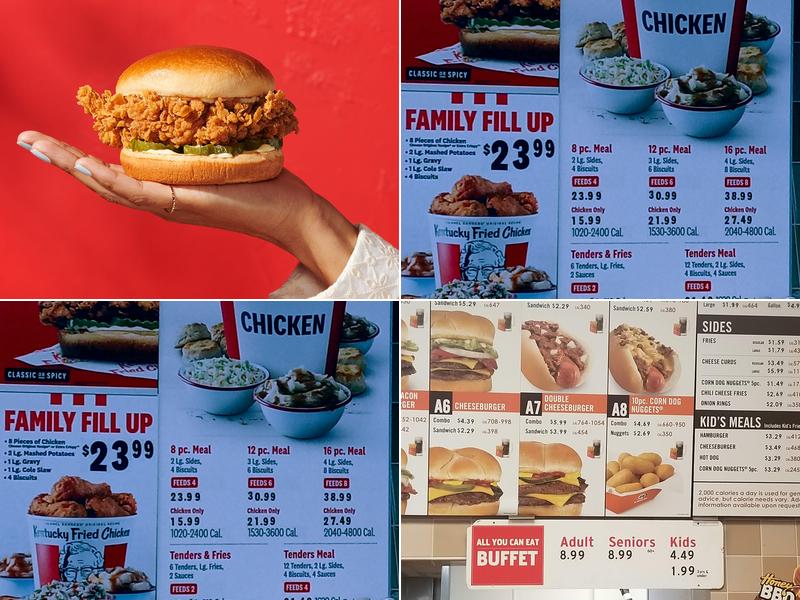 KFC Menu