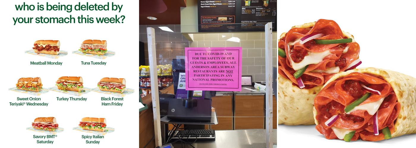 Subway Menu