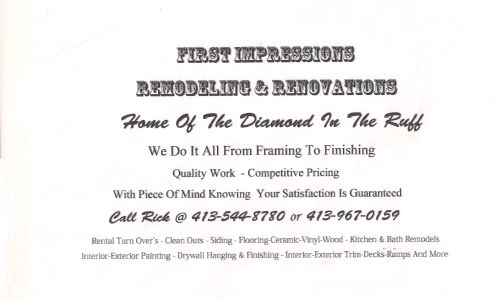 First Impressions Remodeling and Renovations Ware