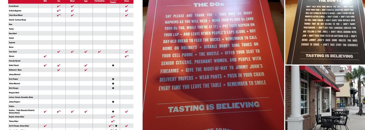 Jimmy John's Menu