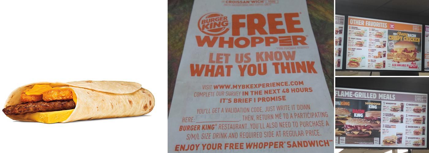 Burger King Menu