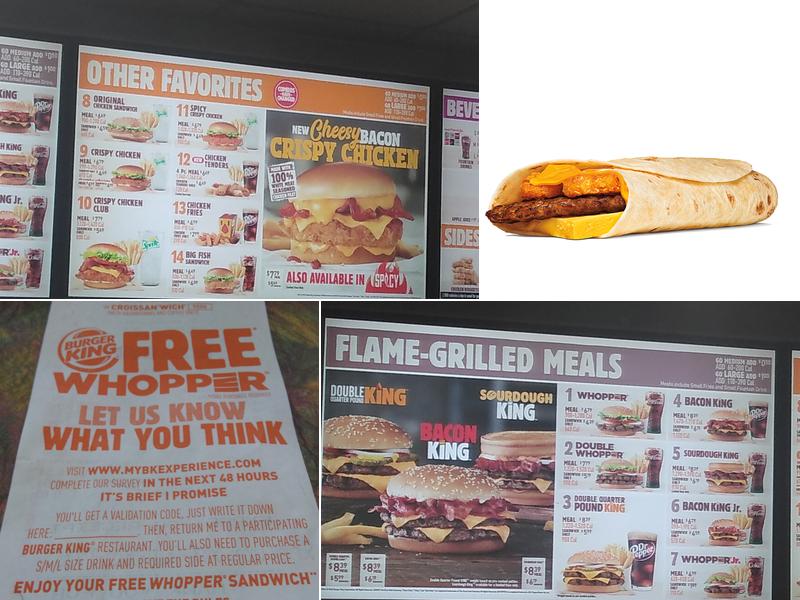 Burger King Menu