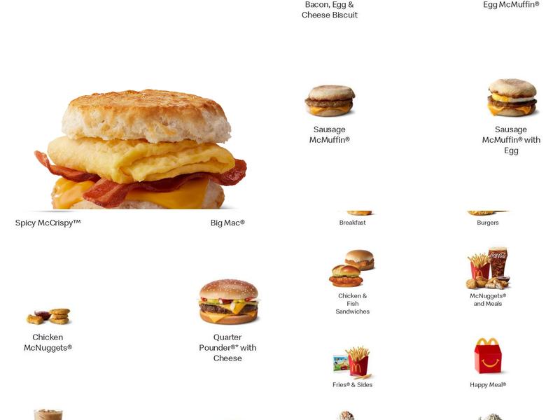 McDonald's Menu