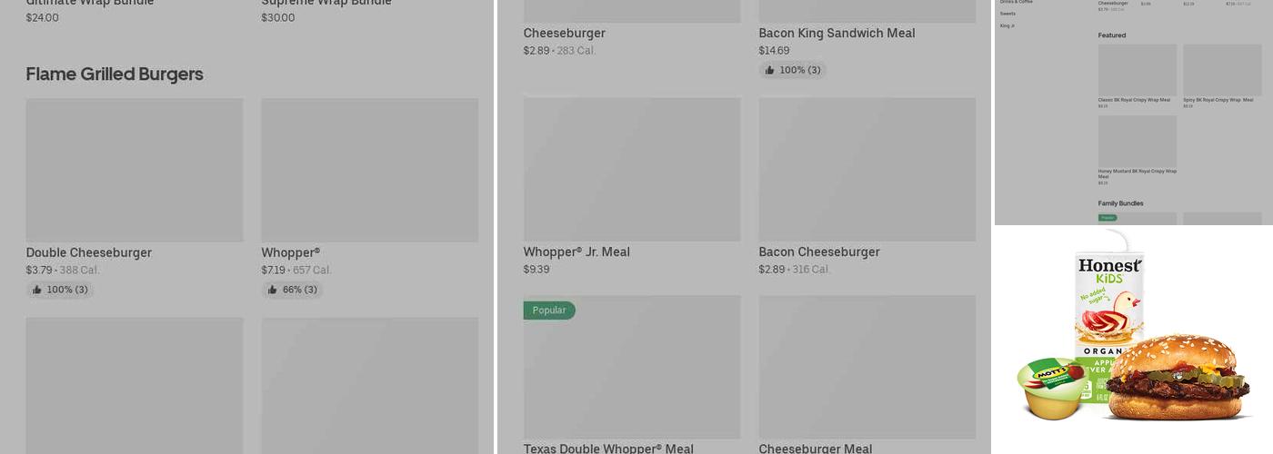 Burger King Menu