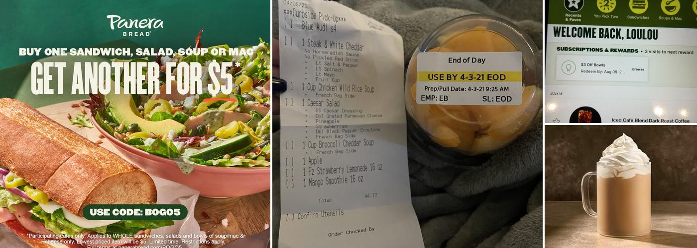 Panera Bread Menu