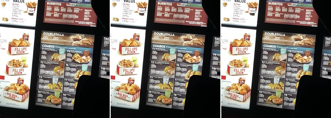 KFC Menu